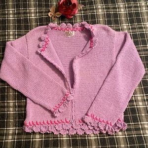 Vintage Rico handwoven Pink Women’s Sweater.